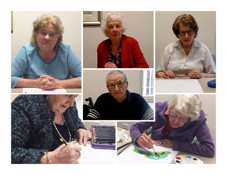 Residents of RSL Care SA Answer Questions about their Early Life through Art